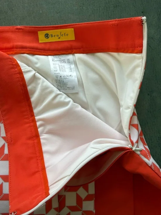 Benjefe / Golf Skort Pleated Geometric - Picture 8 of 10